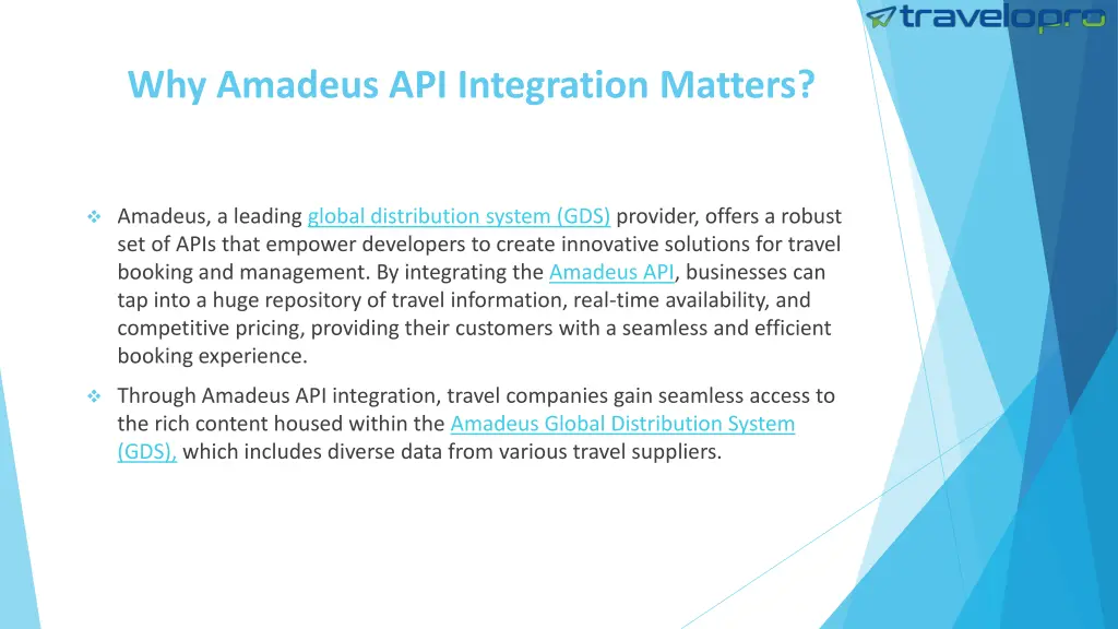 why amadeus api integration matters