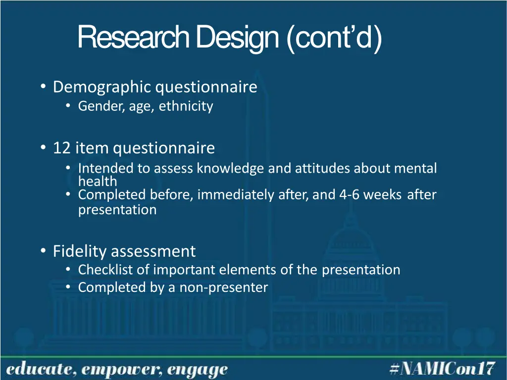 research design cont d