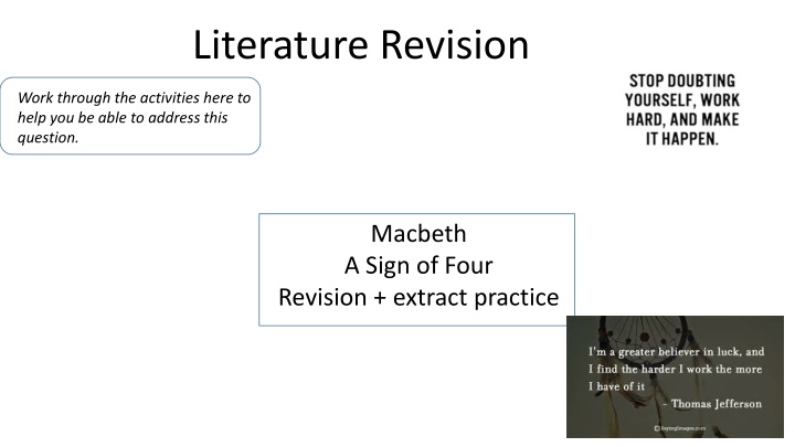 literature revision