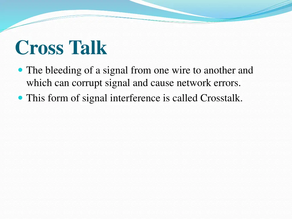 cross talk