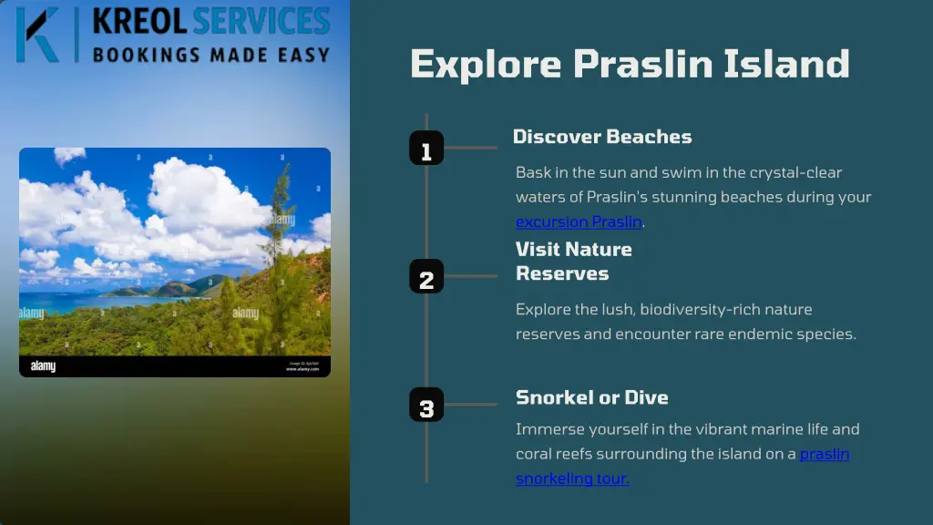 explore praslin island