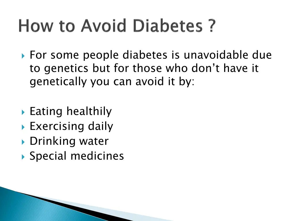 for some people diabetes is unavoidable