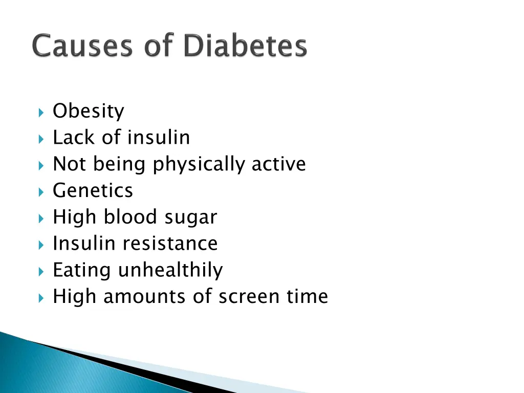 obesity lack of insulin not being physically