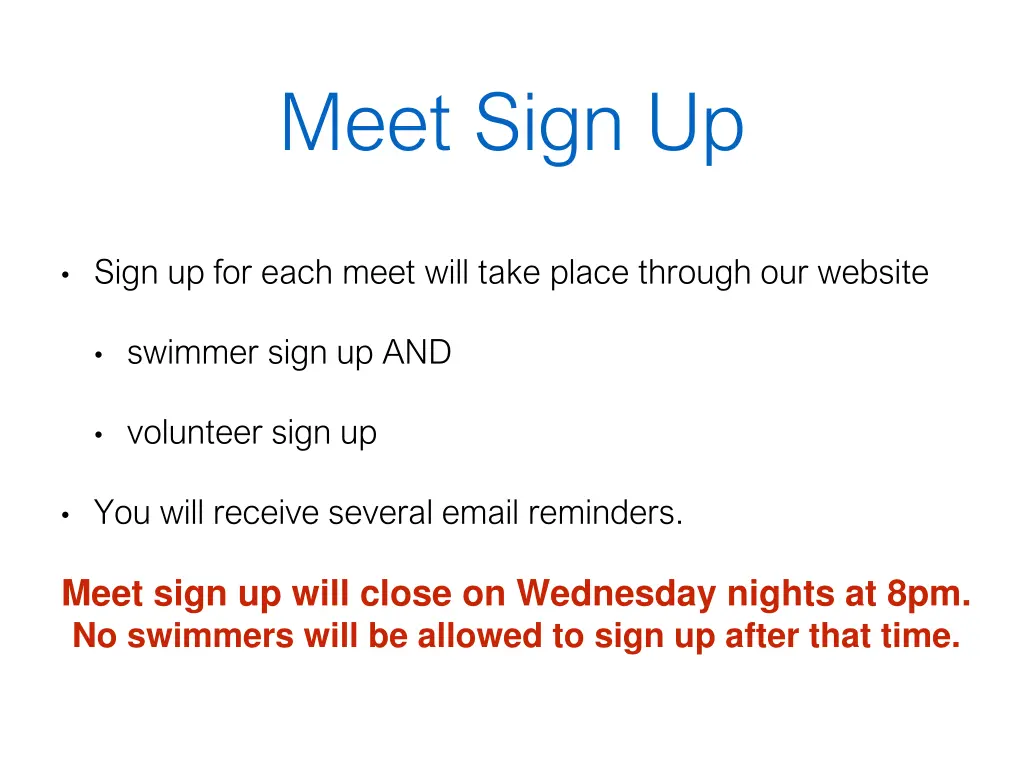 meet sign up