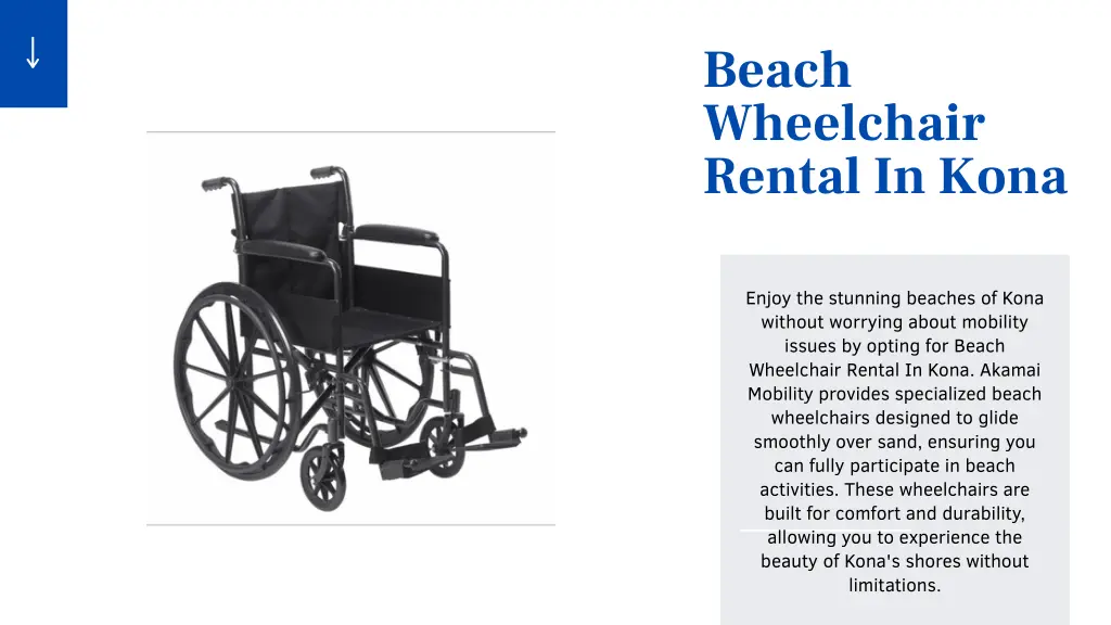 beach wheelchair rental in kona
