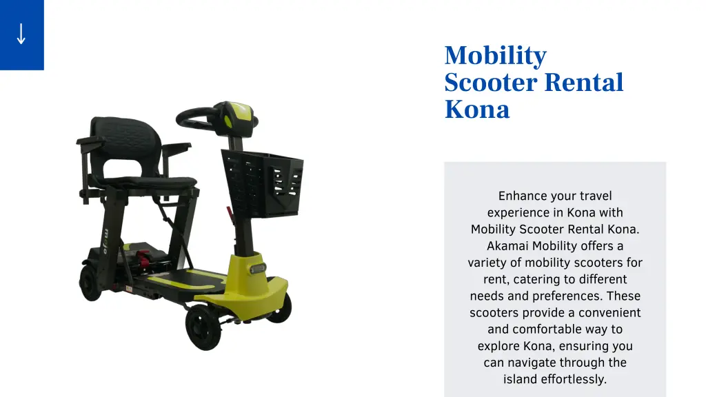 mobility scooter rental kona