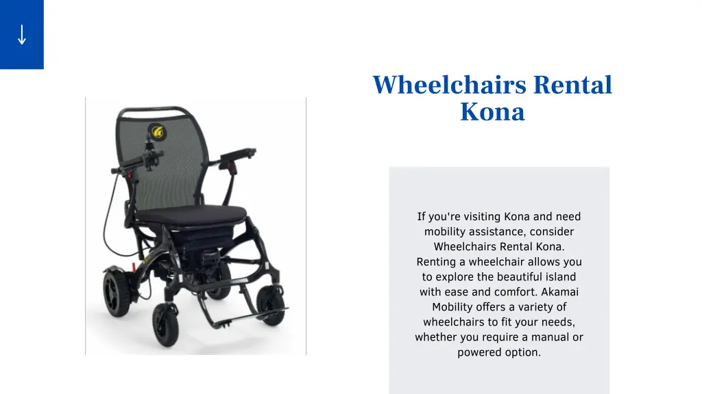 wheelchairs rental kona