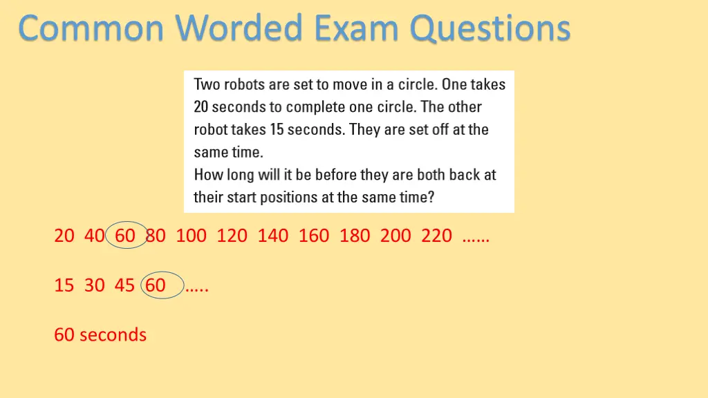 common worded exam questions 3