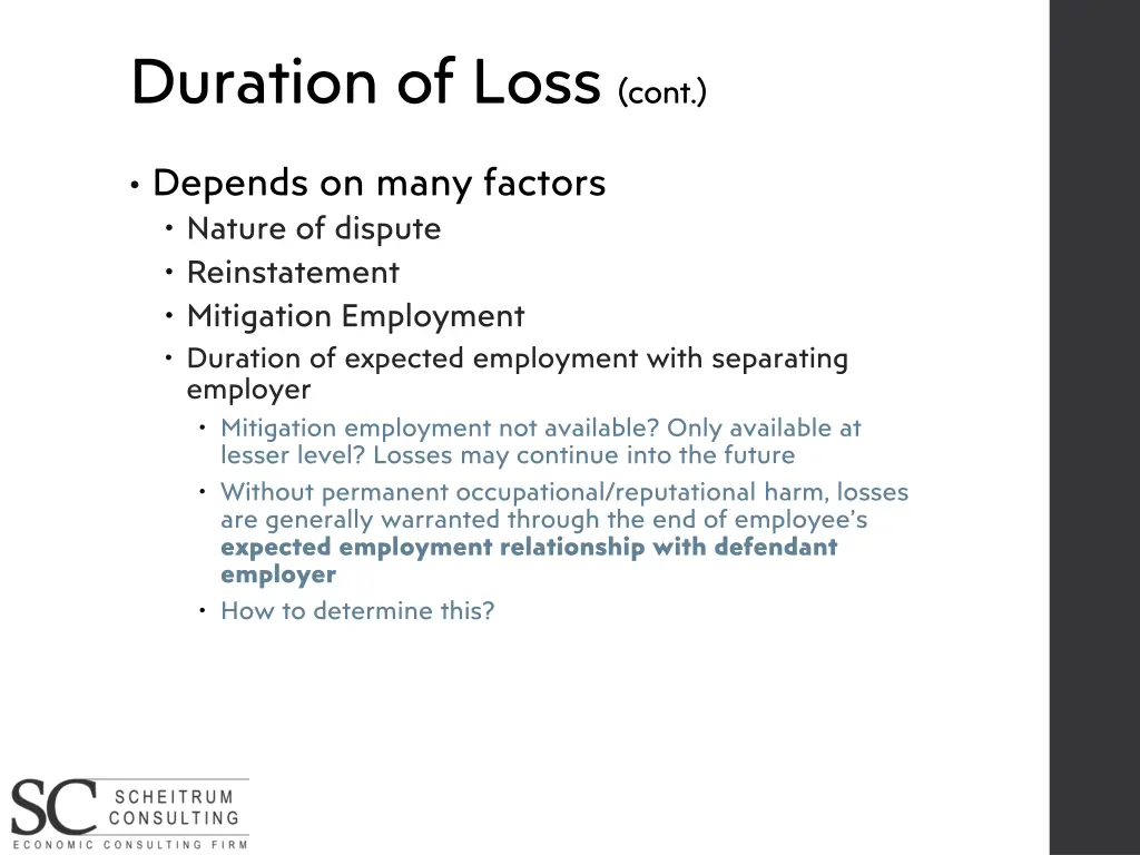 duration of loss cont 4