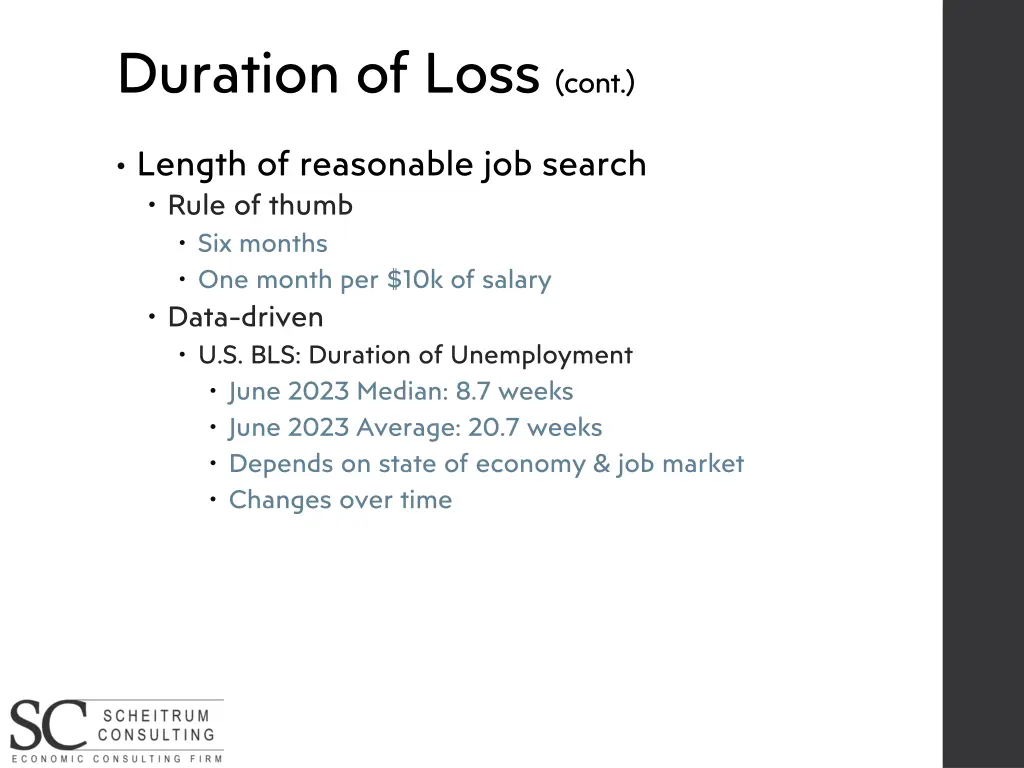 duration of loss cont 5