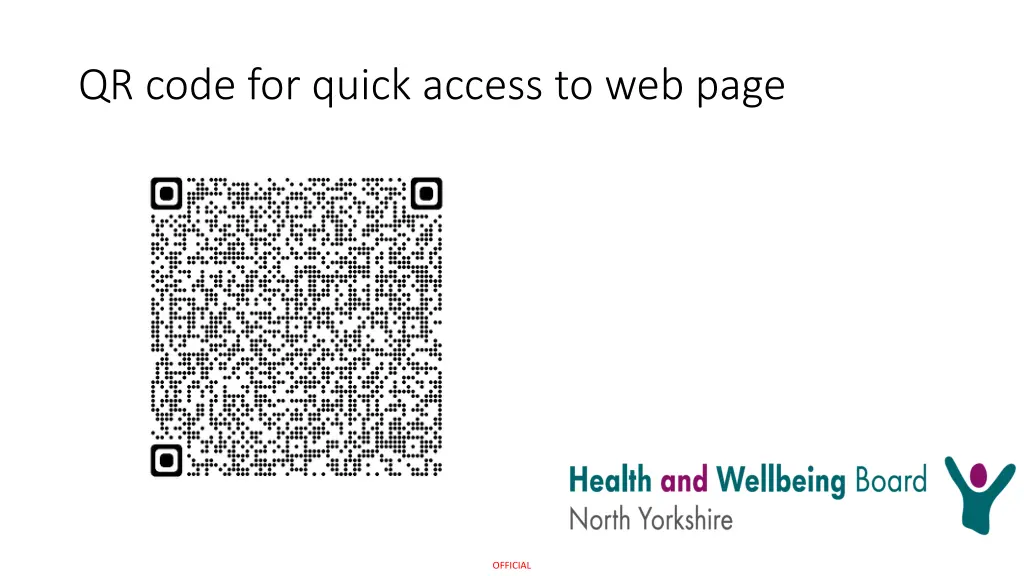 qr code for quick access to web page