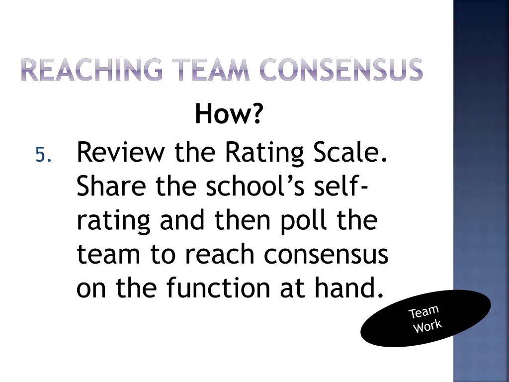 reaching team consensus how 5 review the rating