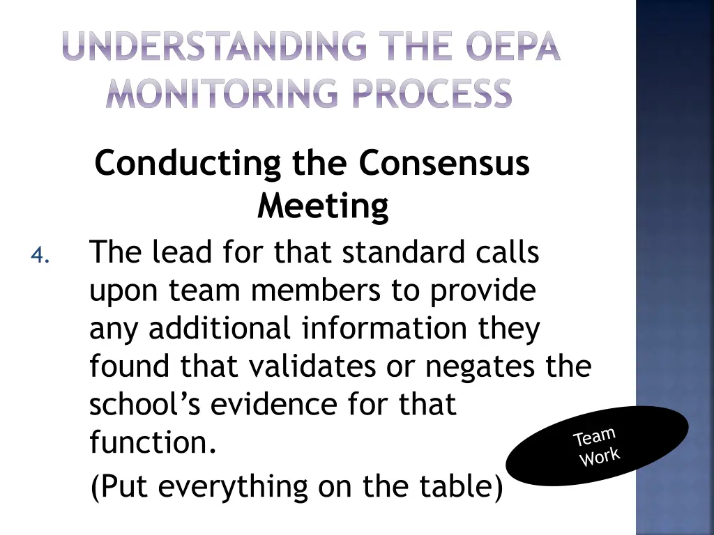 understanding the oepa monitoring process 7