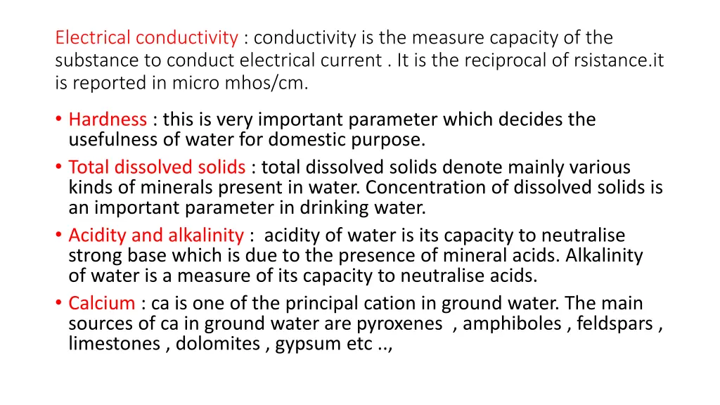 electrical conductivity conductivity