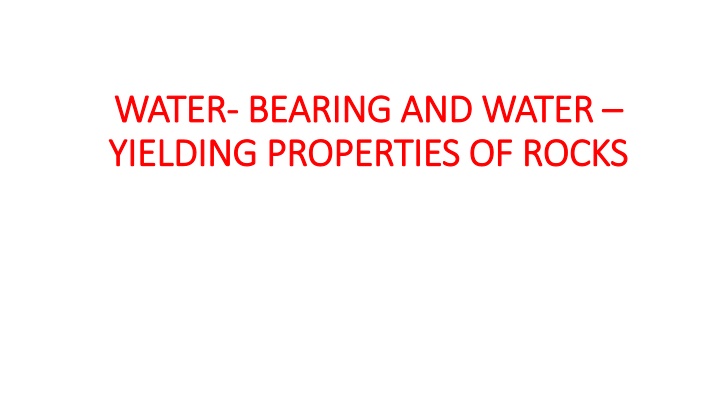 water water bearing and water bearing and water