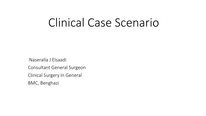 clinical case scenario
