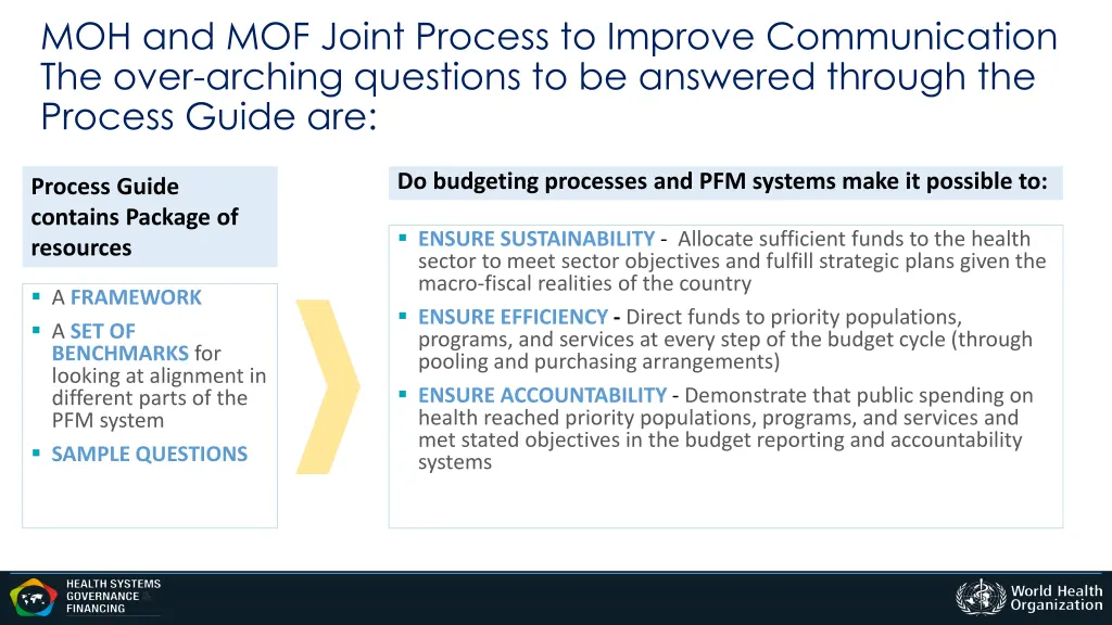 moh and mof joint process to improve