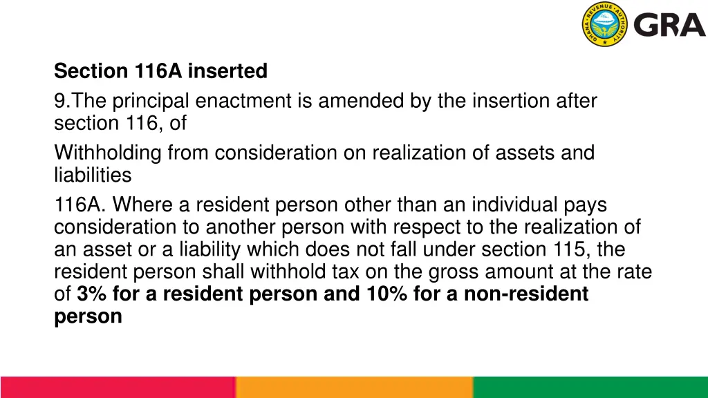 section 116a inserted 9 the principal enactment