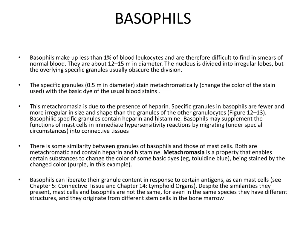 basophils