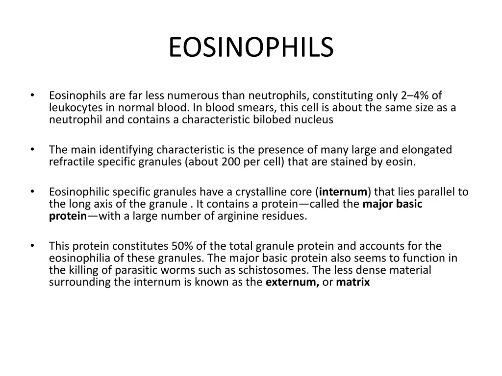 eosinophils