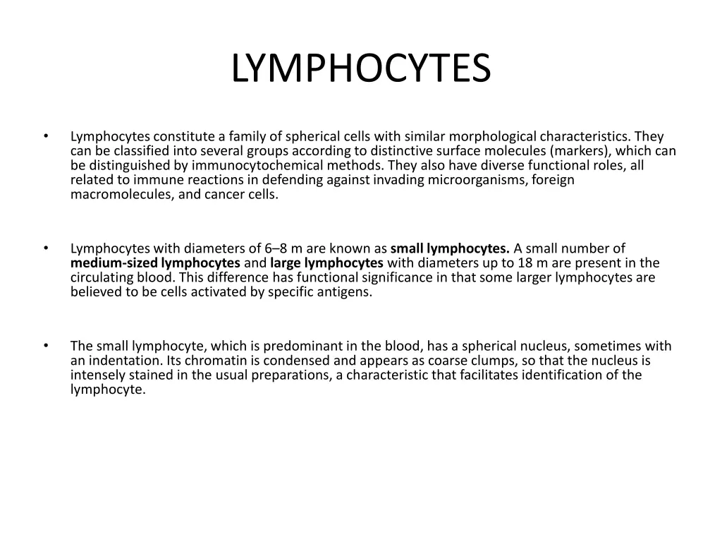 lymphocytes