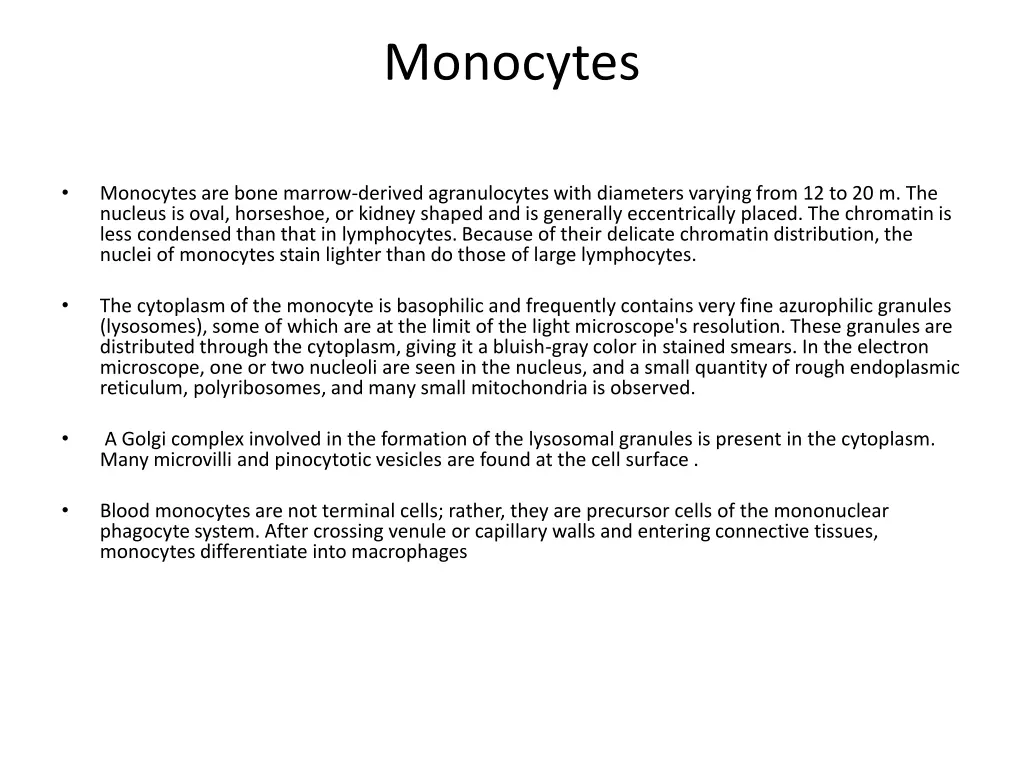 monocytes