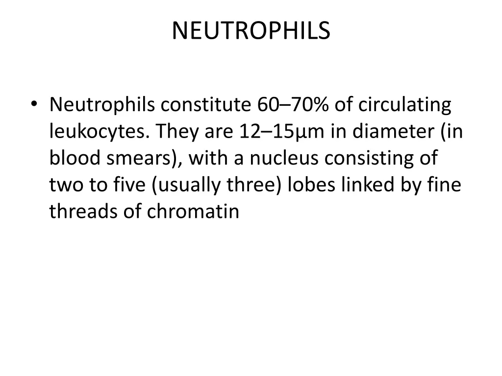 neutrophils