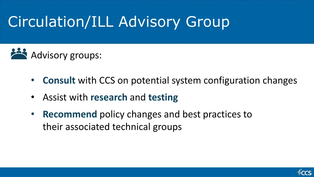 circulation ill advisory group