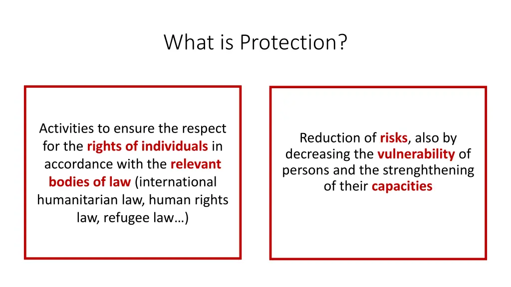 what is protection