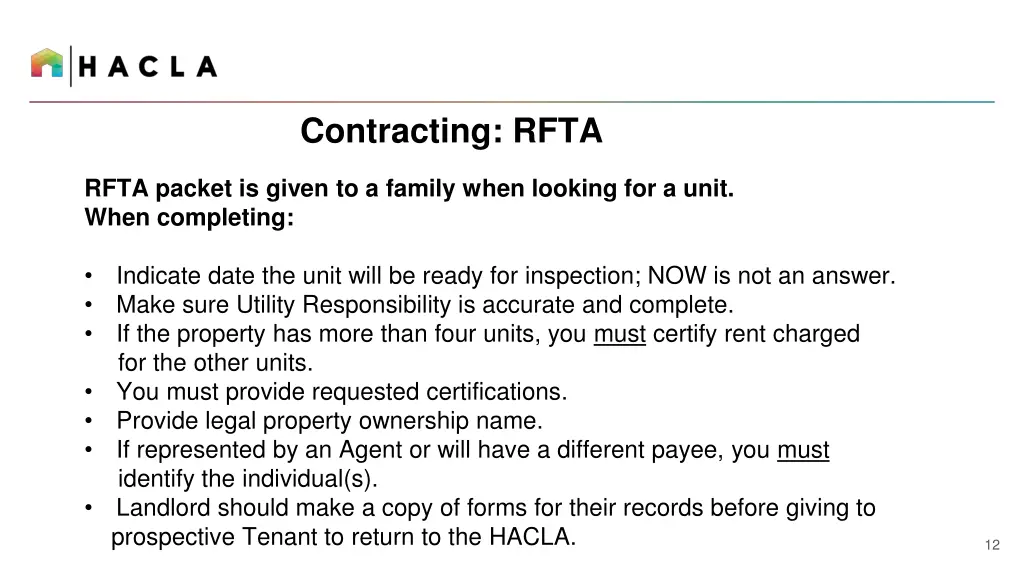 contracting rfta