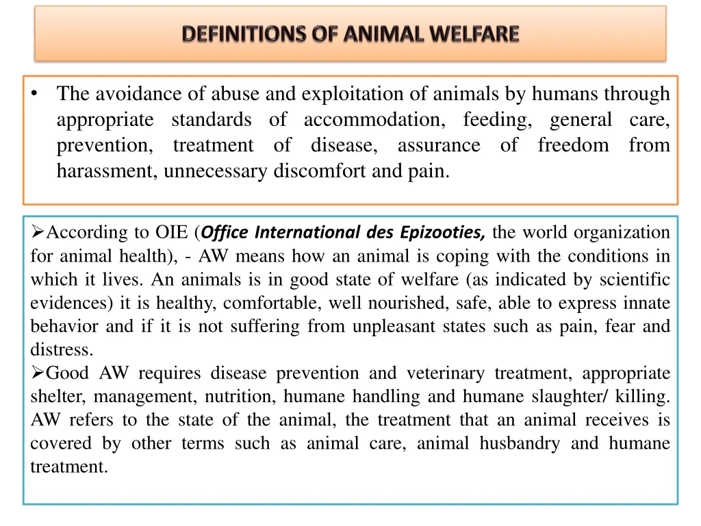 the avoidance of abuse and exploitation