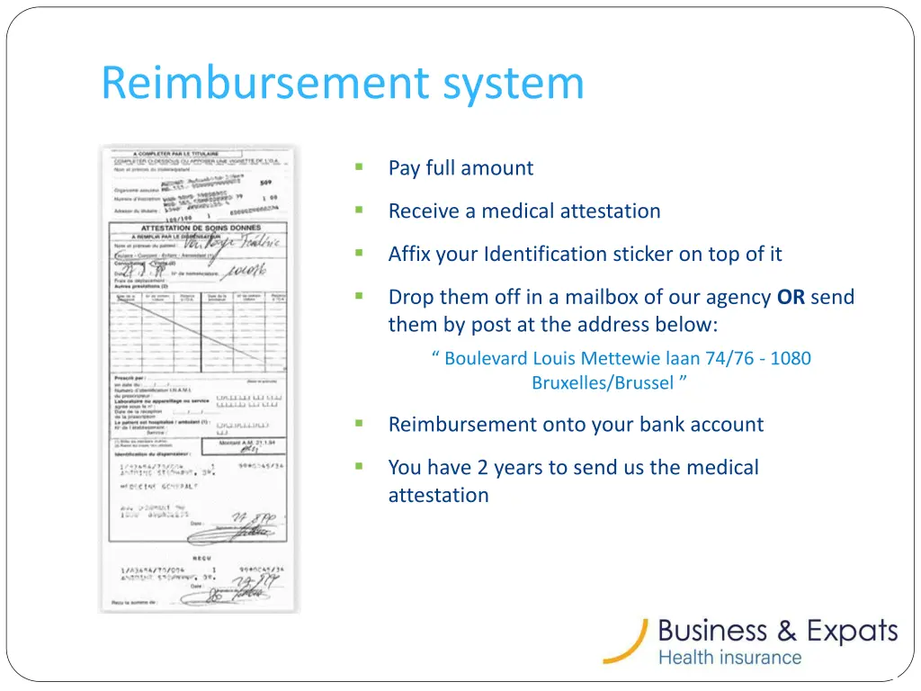 reimbursement system