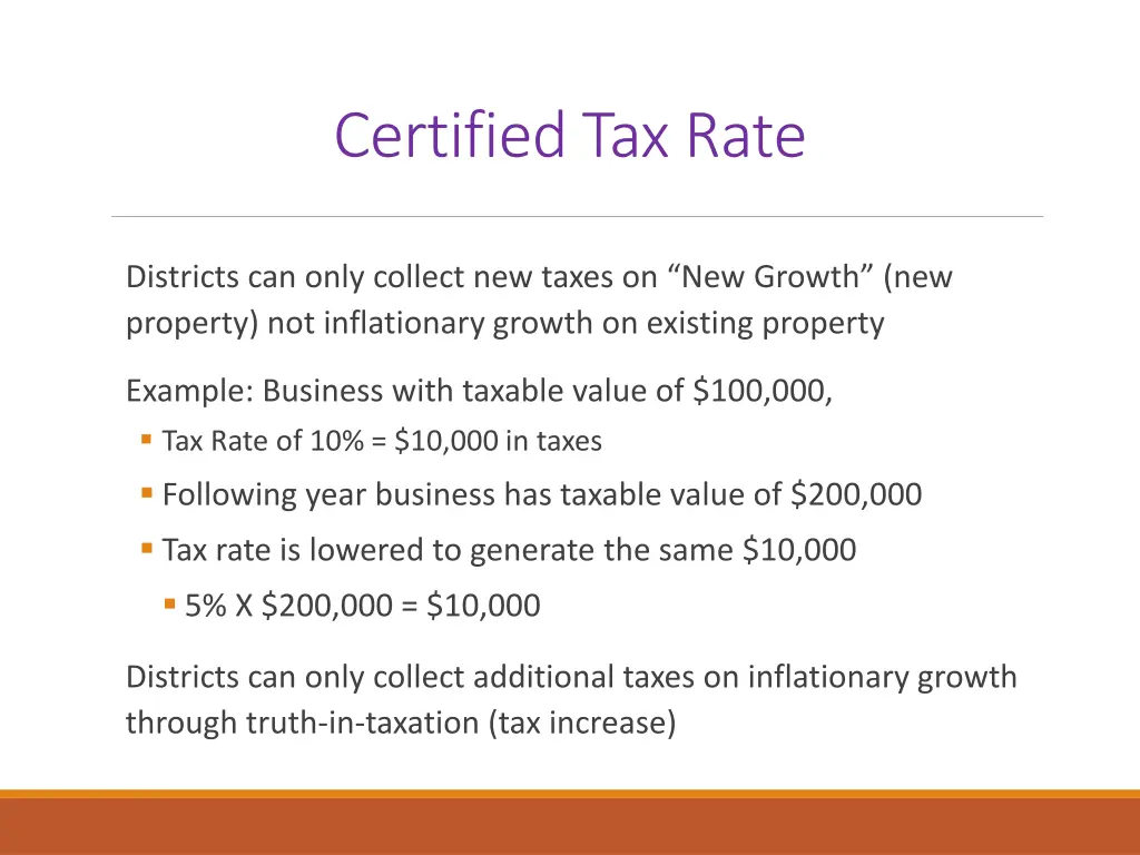 certified tax rate