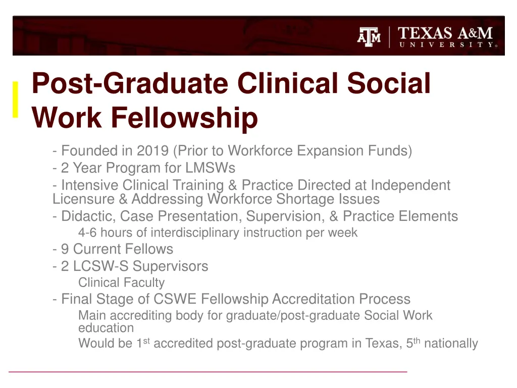 post graduate clinical social work fellowship 1