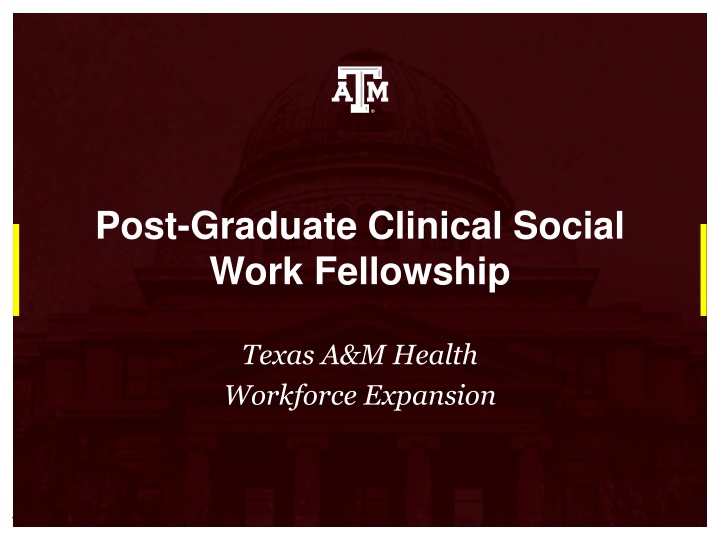 post graduate clinical social work fellowship