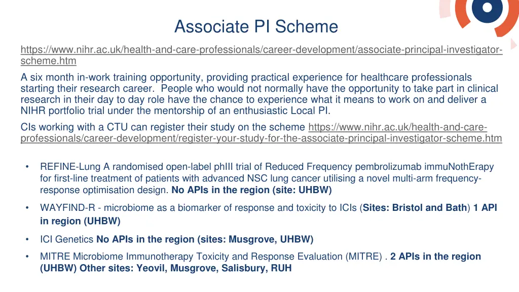 associate pi scheme