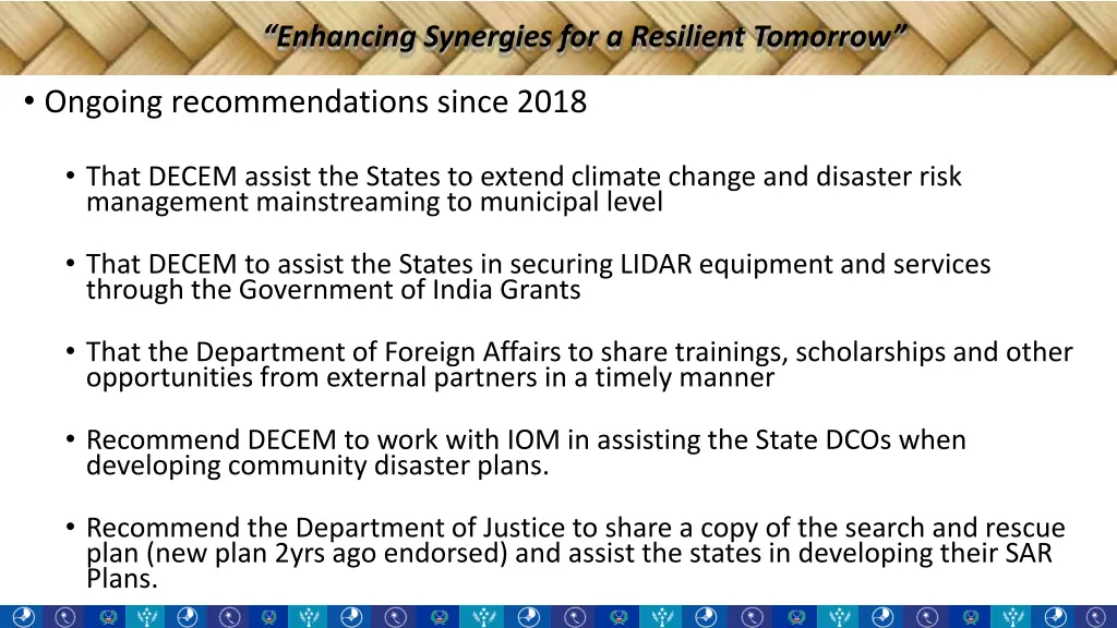 enhancing synergies for a resilient tomorrow 2