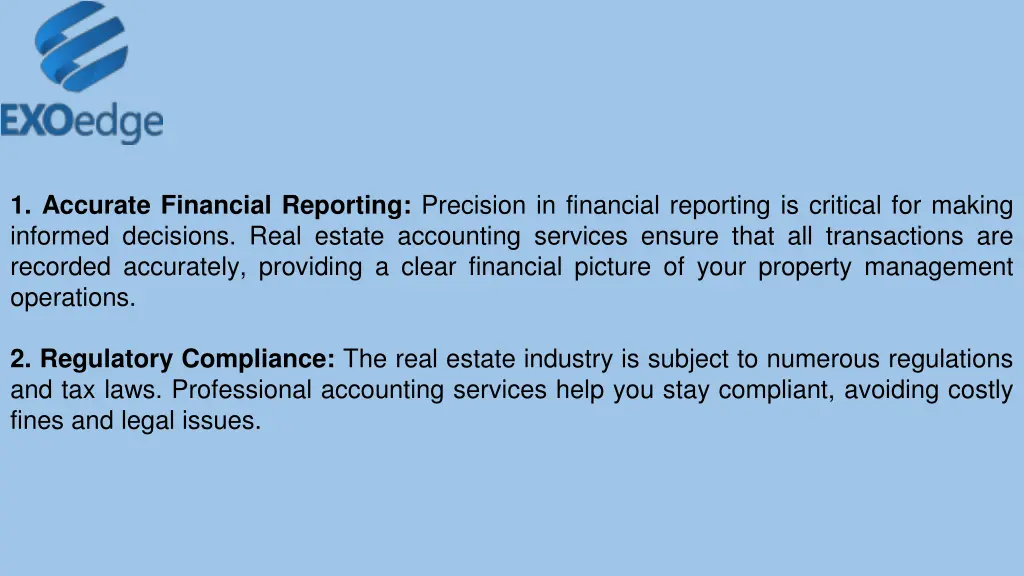 1 accurate financial reporting precision