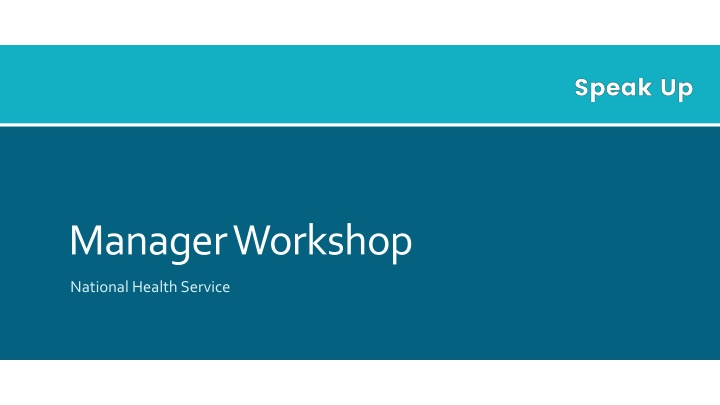 manager workshop