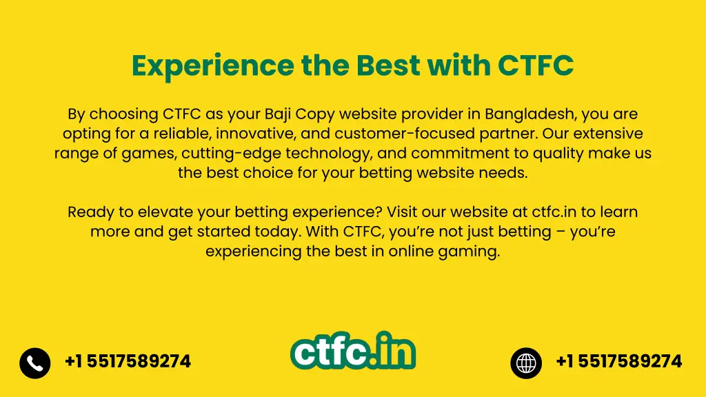 experience the best with ctfc