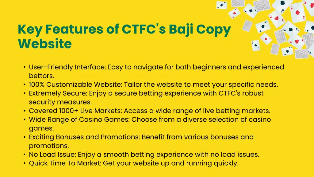 key features of ctfc s baji copy website