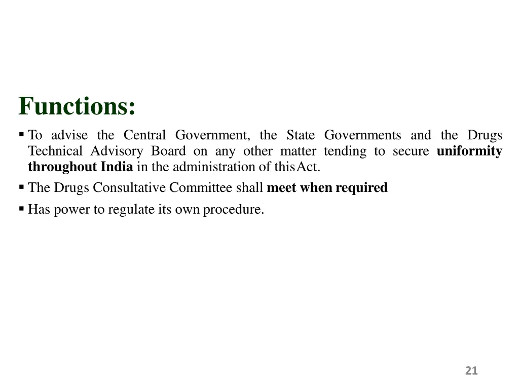 functions to advise the central government 1