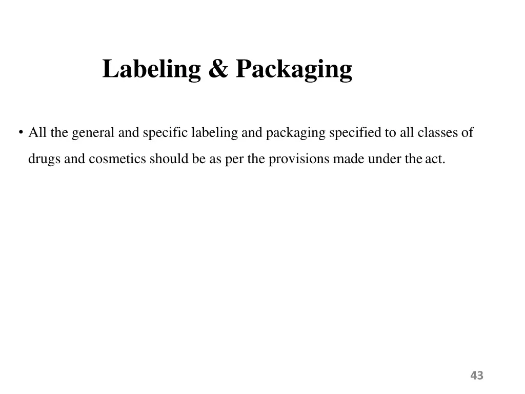 labeling packaging