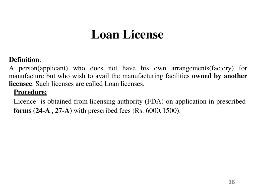 loan license