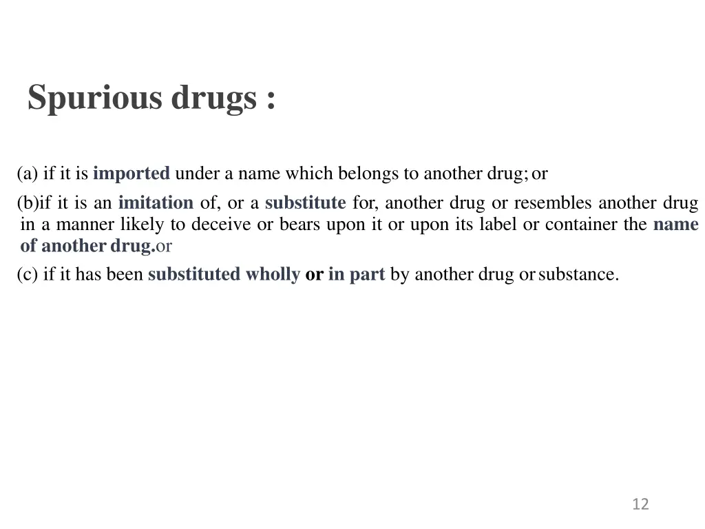 spurious drugs