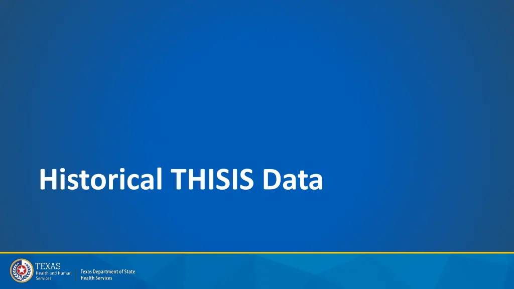 historical thisis data