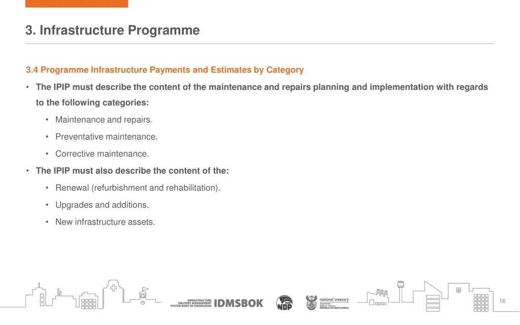 3 infrastructure programme 4