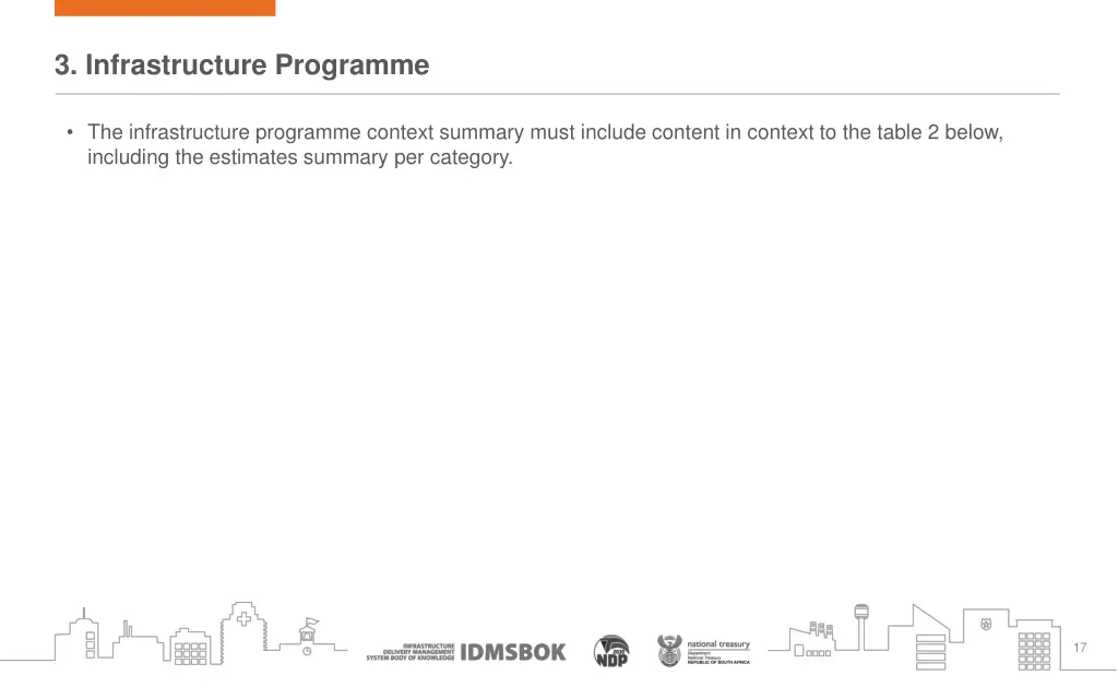 3 infrastructure programme 5