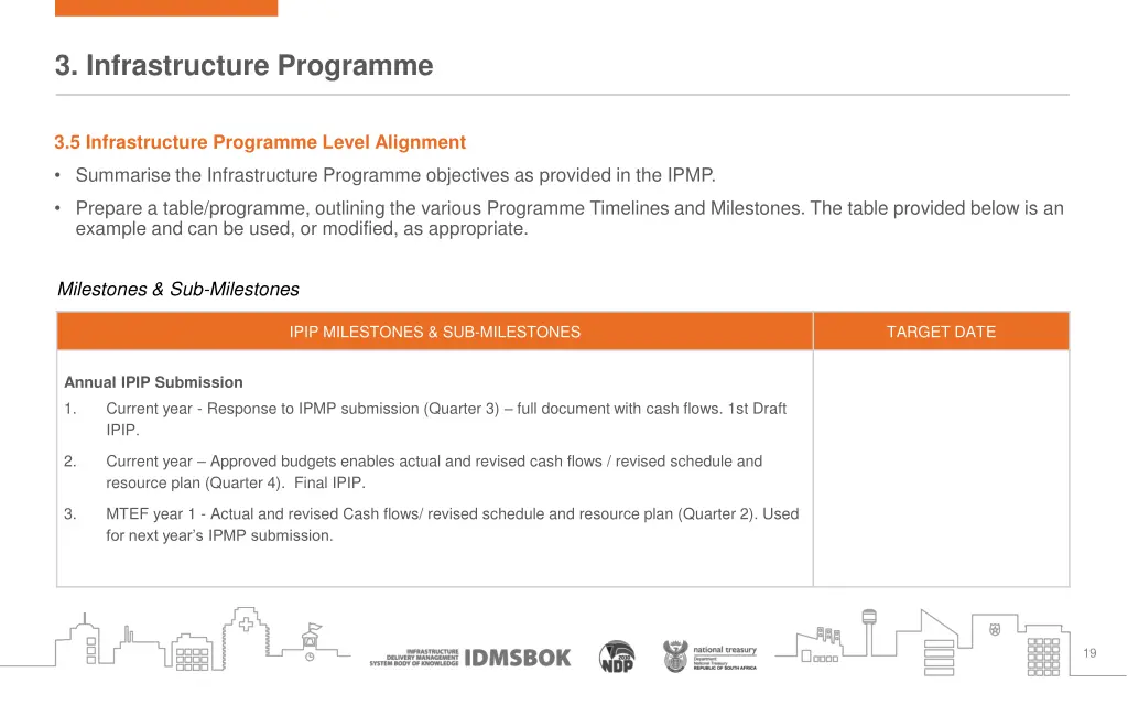 3 infrastructure programme 6