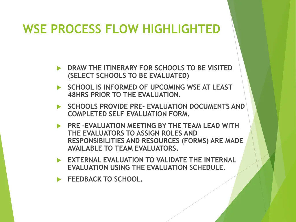 wse process flow highlighted